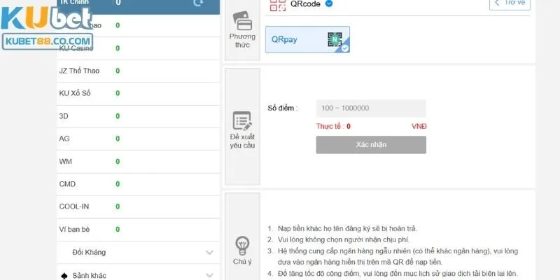 Nạp Tiền Kubet – Tìm Hiểu Phương Thức Thanh Toán Phổ Biến